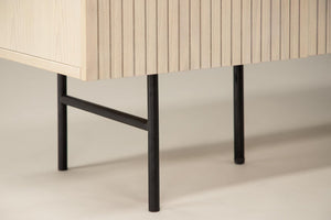 Björkön Low Cabinet Storage | Whitewash Scandinavian Furniture