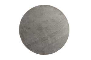 Blanca Light Grey Round Carpet – 200x200 cm Soft Polyester Area Rug