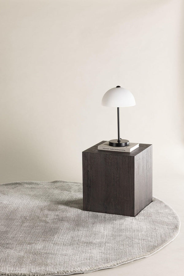 Blanca Light Grey Round Carpet – 200x200 cm Soft Polyester Area Rug