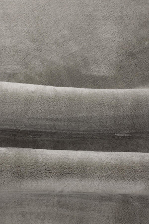 Blanca Light Grey Round Carpet – 200x200 cm Soft Polyester Area Rug