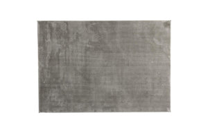Blanca Light Grey Rectangular Carpet | 230x160 cm Soft Polyester Area Rug