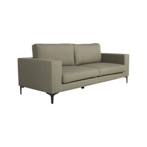 Bolero 3-Seater Sofa in Dusty Green | Modern Fabric Couch with Wide Armrests | Stylish Living Room Sofa