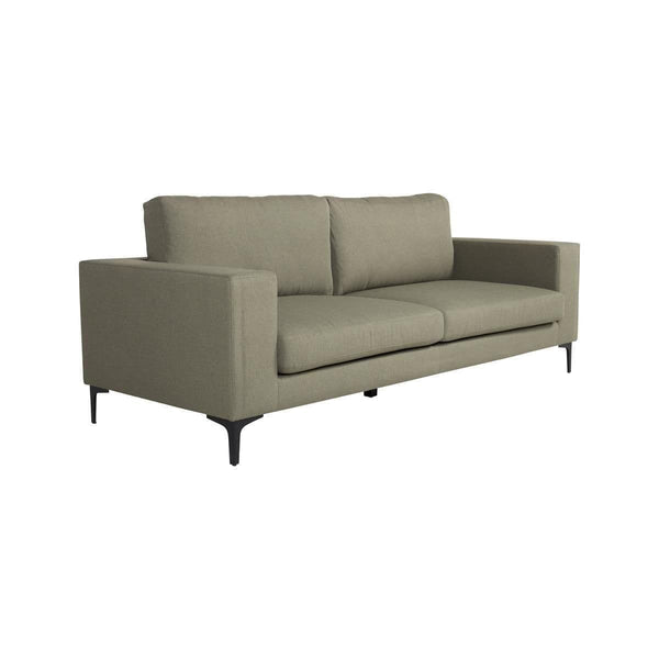 Bolero 3-Seater Sofa in Dusty Green | Modern Fabric Couch with Wide Armrests | Stylish Living Room Sofa