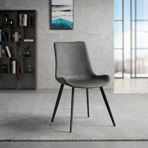Bontempi Dining Table with Sintered Stone Top, Modern Grey & White Dining Table, Painted Steel Base, Contemporary 6 Seater Dining Room Table - Sleek Furniture