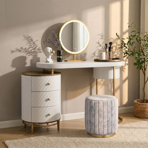 Tandy Dressing Table with LED Mirror