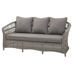 Palma Collection Outdoor Set HDPE Wicker & Aluminum Frame with Acacia Table and Quick-Dry Olefin Cushions - My Store