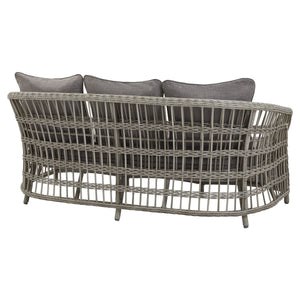 Palma Collection Outdoor Set HDPE Wicker & Aluminum Frame with Acacia Table and Quick-Dry Olefin Cushions - My Store