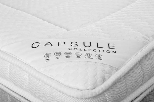 Capsule 2000 Pocket Spring Box Top Mattress with Memory Foam & Tencel Cover - Sleek Furniture