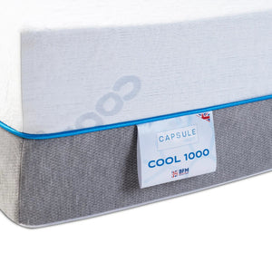 Capsule Cool 1000 Pocket Spring Cooling Gel Mattress with Zip-Off Washable Cover – 28cm Deep - Sleek Furniture