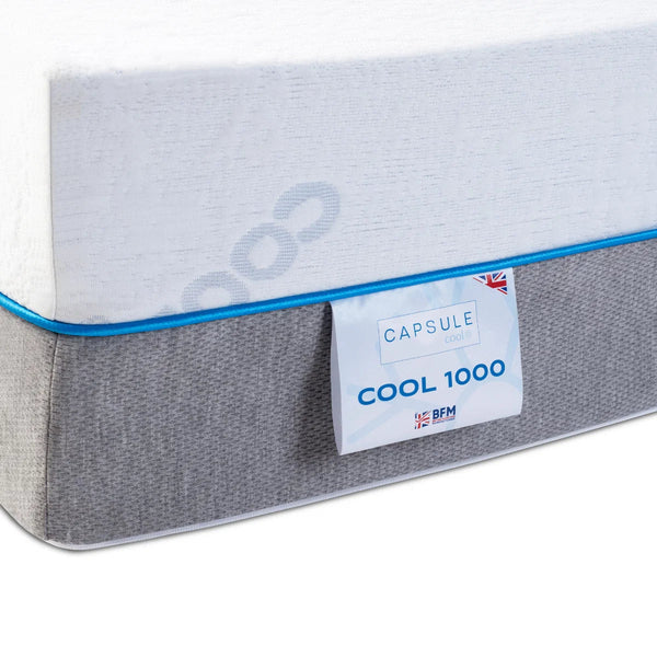 Capsule Cool 1000 Pocket Spring Cooling Gel Mattress with Zip-Off Washable Cover – 28cm Deep - Sleek Furniture