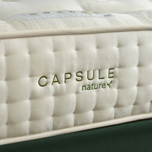 Capsule Nature UK Double Pocket Sprung Mattress with Wool, Cashmere & Silk Fillings – Double-Sided Natural Mattress – 135 x 190cm - Sleek Furniture
