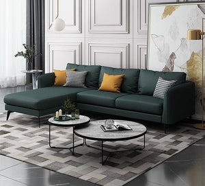 Cara Nesting Coffee Table Set – Modern Sintered Stone Top Coffee Tables with Painted Steel Base, Contemporary Living Room Centre Tables (Grey / Black / White) - Sleek Furniture