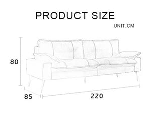 Caudill Three Seater Leather Sofa – Real Leather Upholstery with Painted Steel Frame, Modern Contemporary Living Room Couch in Brown & Black - Sleek Furniture