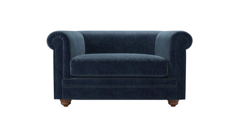 Patrick Unbuttoned Loveseat in Pumice House Basket Weave