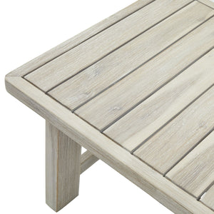 Palma Collection Outdoor Set HDPE Wicker & Aluminum Frame with Acacia Table and Quick-Dry Olefin Cushions - My Store