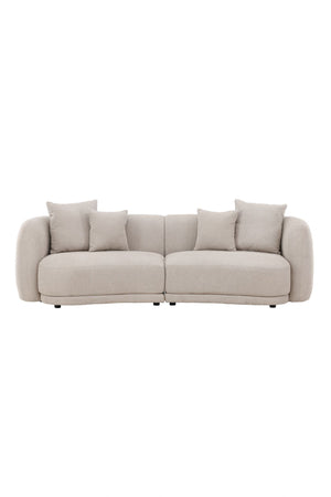 Cielo 3-Seater Sofa in Beige Bouclé | Modern Comfortable Sofa with Elegant Design