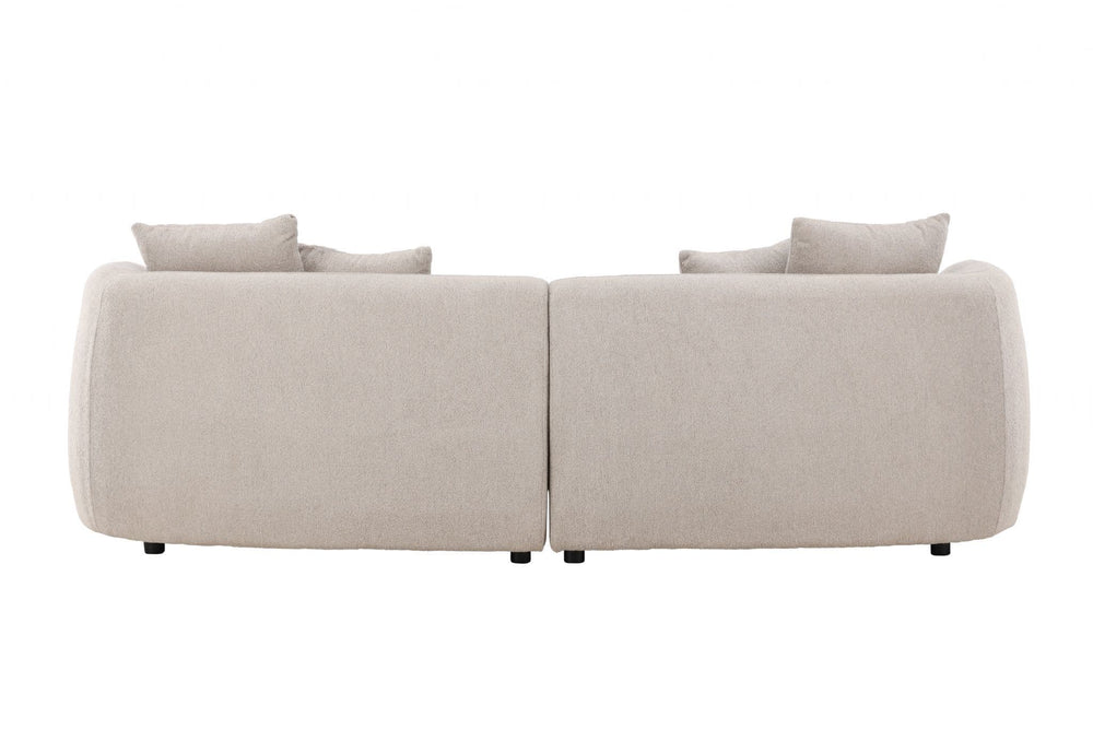 Cielo 3-Seater Sofa in Beige Bouclé | Modern Comfortable Sofa with Elegant Design