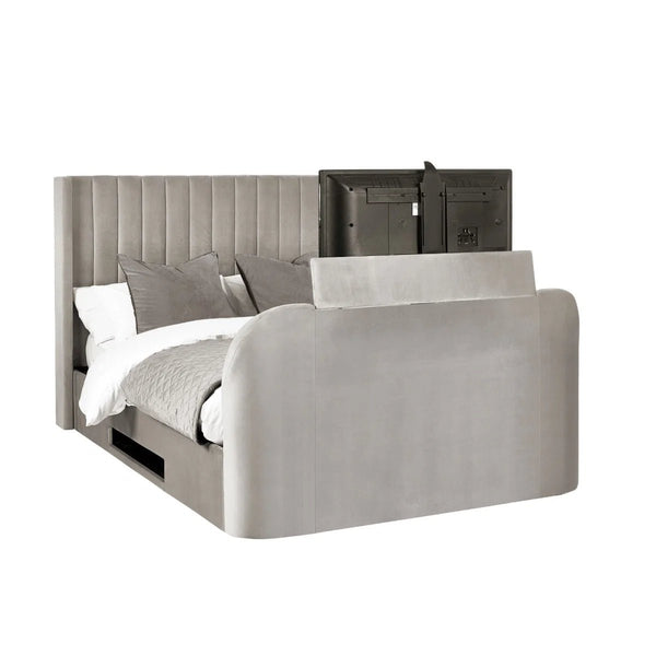 Clara side lift ottoman bed with hidden bedroom storage