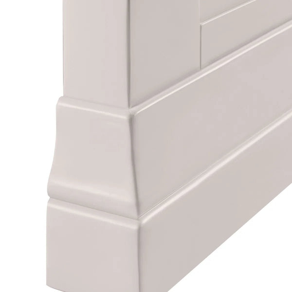 Clermont 135cm Double Bed Frame in Light Grey – French Inspired Design with Solid Pine Slats - Sleek Furniture