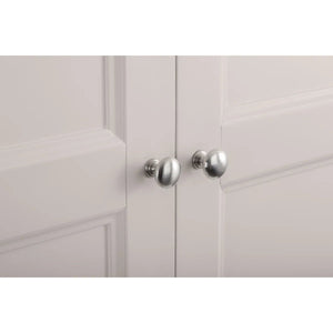 Clermont Light Grey 2 Door 1 Drawer Wardrobe – French Inspired Pine & MDF Bedroom Storage Cabinet - Sleek Furniture