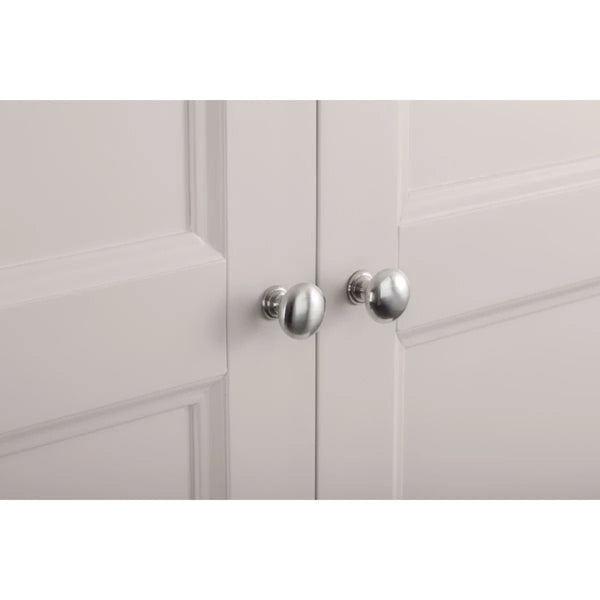 Clermont Light Grey 2 Door 1 Drawer Wardrobe – French Inspired Pine & MDF Bedroom Storage Cabinet - Sleek Furniture