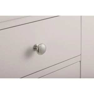 Clermont Light Grey 3+2 Drawer Chest – French Style Wooden Bedroom Storage Cabinet - Sleek Furniture