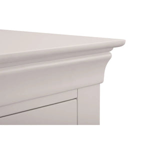 Clermont Light Grey 3+2 Drawer Chest – French Style Wooden Bedroom Storage Cabinet - Sleek Furniture