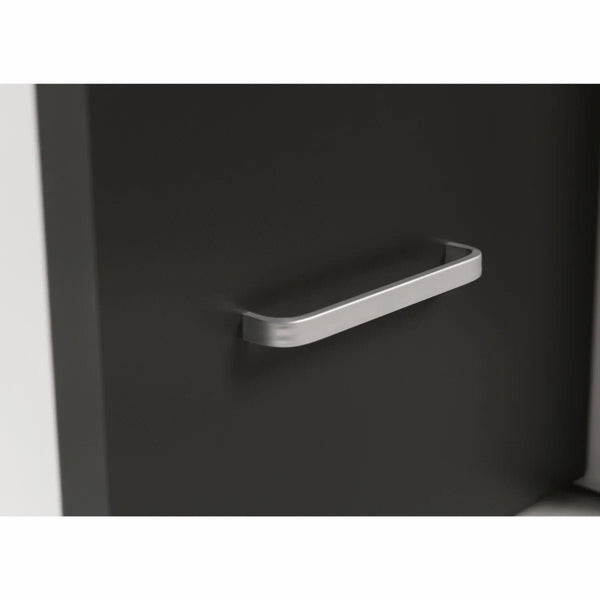Cookie Cabin Bed with Integrated Desk, Storage Drawers, Cupboard & Shelving – White & Charcoal Grey - Sleek Furniture