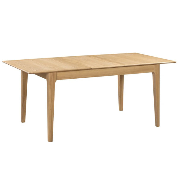 Cotswold Solid Oak Extending Dining Table 140–180cm – Natural Oak 6 Seater - Sleek Furniture