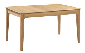 Cotswold Solid Oak Extending Dining Table 140–180cm – Natural Oak 6 Seater - Sleek Furniture