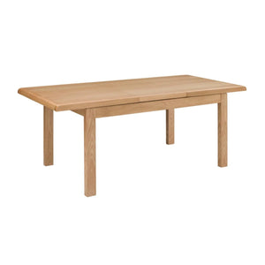 Curve Solid Oak Extending Dining Table with Butterfly Extension – 150-200cm - Sleek Furniture