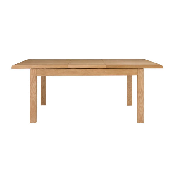 Curve Solid Oak Extending Dining Table with Butterfly Extension – 150-200cm - Sleek Furniture