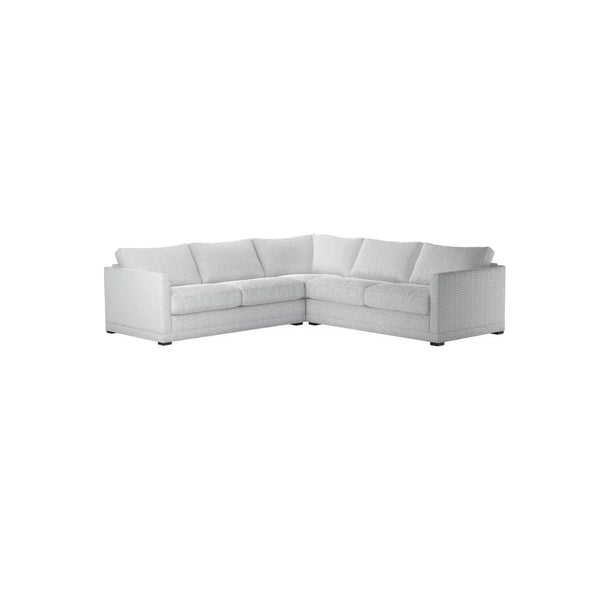 Bluebell Classic Chaise Sofa with wooden legs and feather cushions in traditional living room setting