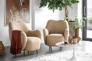 Ginger Armchair in Pumice House Basket Weave