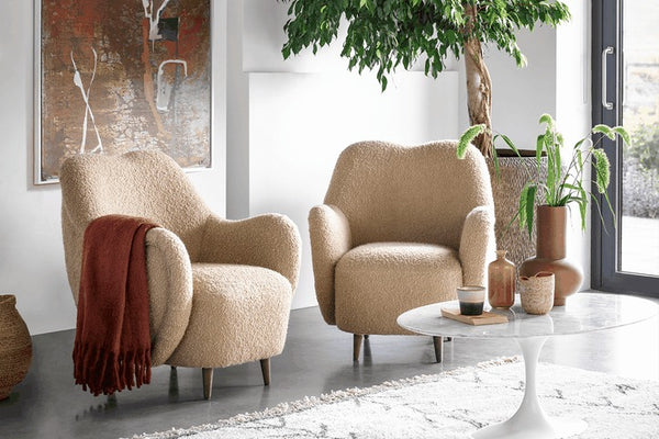 Ginger Armchair in Pumice House Basket Weave