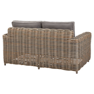Amalfi Collection Outdoor Four Seater Set – HDPE Wicker & Acacia Wood, Powder-Coated Aluminium Frame, Shower-Resistant Cushions - My Store