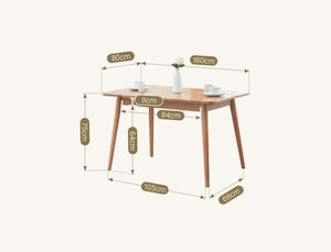 Delicia Extendable Dining Table, Ash Finish, Modern Wooden Dining Table, Space-Saving Extending Table for 4–6 Seater Dining - Sleek Furniture