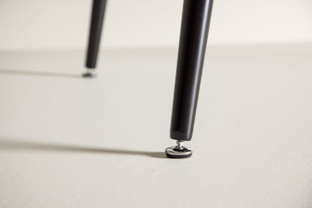 Dipp Rectangular Dining Table 180x90 cm | Black MDF Top with Metal Base