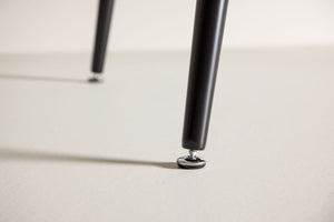 Dipp Rectangular Dining Table 180x90 cm | Black MDF Top with Metal Base