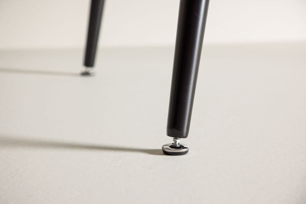 Dipp Rectangular Dining Table 180x90 cm | Black MDF Top with Metal Base