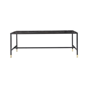 Dipp Black Glass Sofa Table 130x60 cm – Stylish Nordic Coffee Table by Mmilo