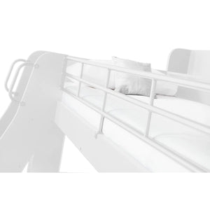 Domino Triple Sleeper Bunk Bed with Single Over Small Double – White or Light Grey - Sleek Furniture
