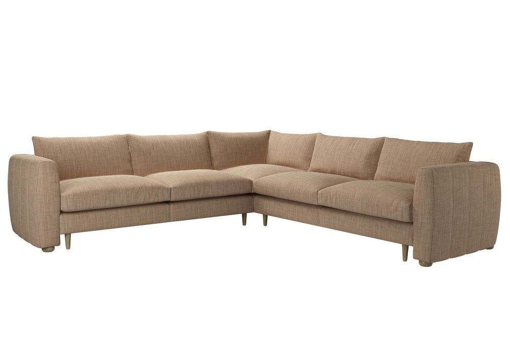 Tiffany Medium Corner Sofa in Pumice House Basket Weave