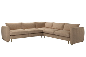 Tiffany Medium Corner Sofa in Pumice House Basket Weave