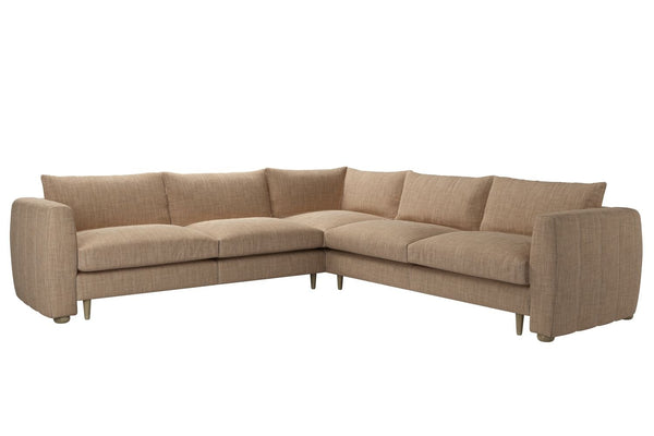 Tiffany Medium Corner Sofa in Pumice House Basket Weave