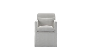 Anders Dining Chair with Arms in Pumice House Basket Weave