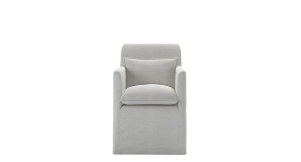 Anders Dining Chair with Arms in Pumice House Basket Weave