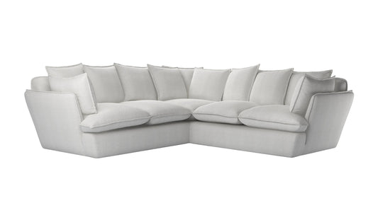 Malibu Medium Corner Sofa in Pumice House Basket Weave