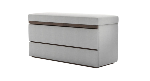 Hardy Bedside Chest of Drawers in Pumice House Basket Weave