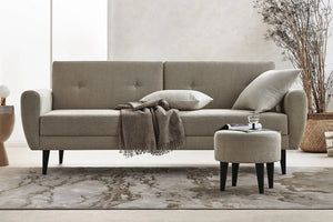 Jack 3 Seat Sofa Bed in Grey Velvet